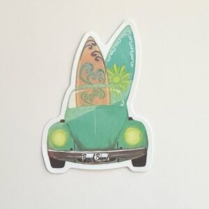 10/$10 Beach Bound Surfboard Sticker